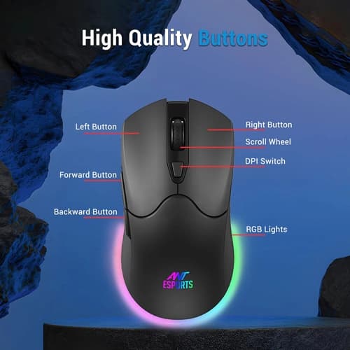 Ant Esports KM500W Pro Wireless Gaming Keyboard Mouse Combo