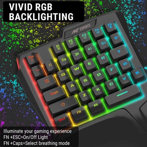 Ant Esports MG401 4-in-1 Wireless Mobile Gaming Combo (Black)