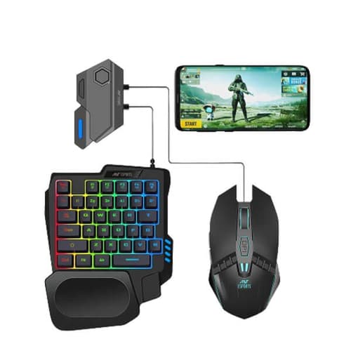 Ant Esports MG401 4-in-1 Wireless Mobile Gaming Combo (Black)