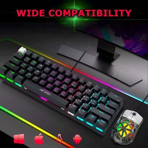 ANT ESPORTS Thunder 10 RGB Keyboard and Mouse Combo with Brown Switches