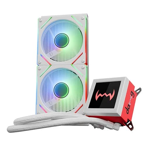 Dawg L240 AIO ARGB 240mm White CPU Liquid Cooler