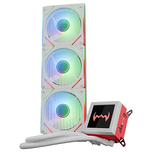 Dawg L360 AIO ARGB 360mm White CPU Liquid Cooler