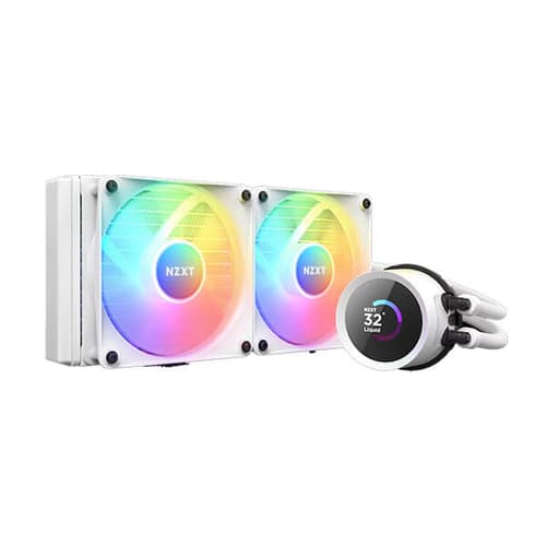 Nzxt Kraken 240 RGB White CPU Liquid Cooler with LCD Display