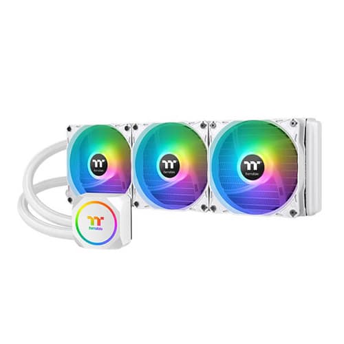 Thermaltake TH420 ARGB Sync Snow Edition 420mm CPU Liquid Cooler (White)