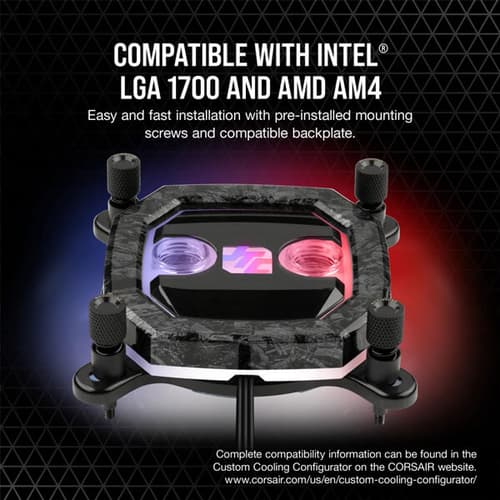 CORSAIR Hydro X Series XC8 RGB PRO CPU Water Block (1700/1200/AM5/AM4) - JayzTwoCents Edition