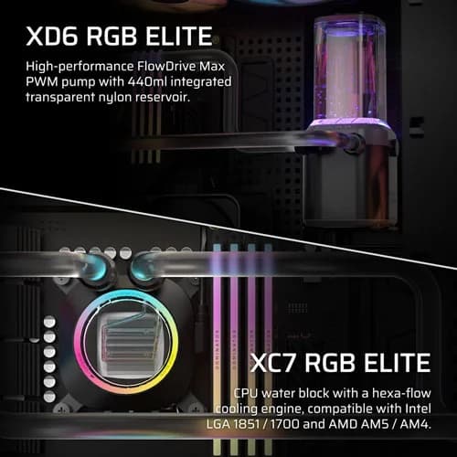 CORSAIR Hydro X Series iCUE XH505i RX 360 RGB Custom Cooling Kit