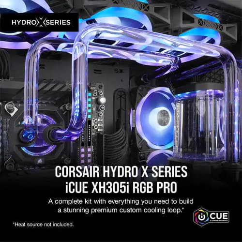 CORSAIR Hydro X Series iCUE XH305i RGB PRO Black Custom Cooling Kit