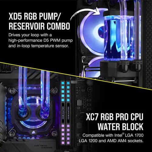 CORSAIR Hydro X Series iCUE XH305i RGB PRO Black Custom Cooling Kit
