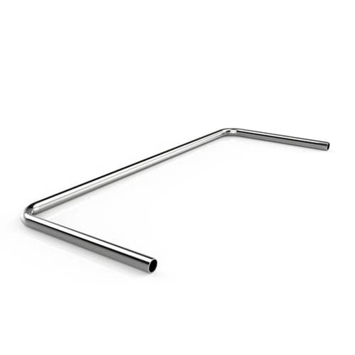 Bykski 500mm/200mm Pre-Bent Double Metal Rigid Tubing 14mm ID x 16mm OD - Chrome Plated Copper (B-PPCTP500X200-16)