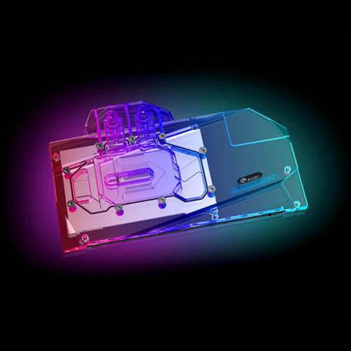 Bykski ARGB GPU Water Block With Backplate For Gigabyte Aorus RTX 3090 And RTX 3080 Xtreme - Clear Acrylic (N-GV3090AORUSXE-X)
