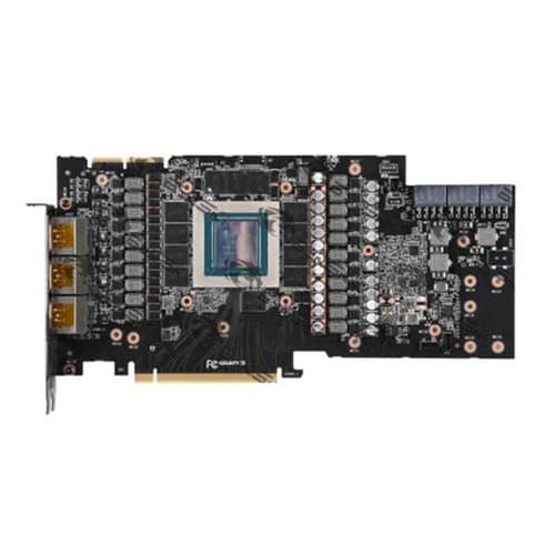 Bykski ARGB GPU Water Block With Backplate For Gigabyte Aorus RTX 3090 And RTX 3080 Xtreme - Clear Acrylic (N-GV3090AORUSXE-X)