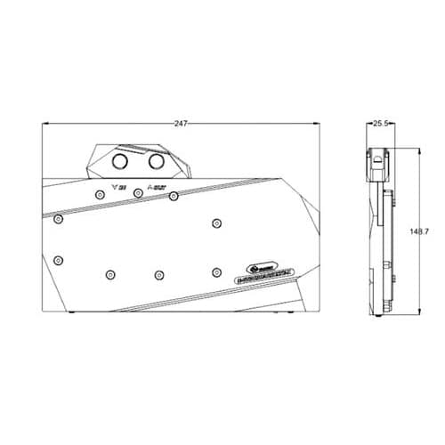 Bykski ARGB GPU Water Block With Backplate For Gigabyte Aorus RTX 3090 And RTX 3080 Xtreme - Clear Acrylic (N-GV3090AORUSXE-X)