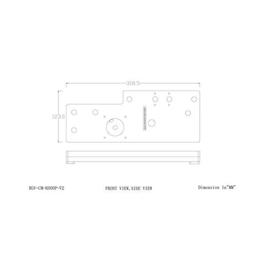 Bykski ARGB Distro Plate For Cooler Master MasterCase H500P (RGV-CM-H500-V2) And DDC Pump (B-PMD3-COV)