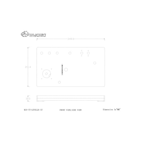 Bykski ARGB Distro Plate For Thermaltake Level 20 XT (RGV-TT-LEVEL20XT) And DDC Pump (B-PMD3-COV)