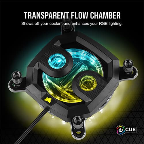 CORSAIR Hydro X Series XC7 RGB CPU Water Block (1200/115X/AM4) – Black