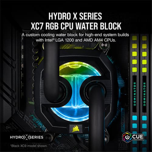 CORSAIR Hydro X Series XC7 RGB CPU Water Block (1200/AM4) – Silver