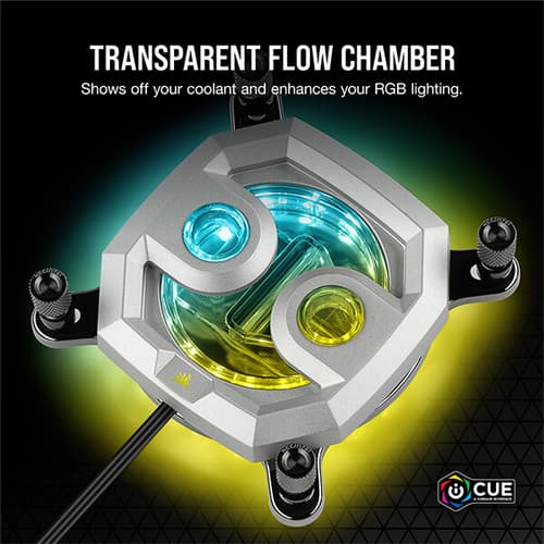 CORSAIR Hydro X Series XC7 RGB CPU Water Block (1200/AM4) – Silver