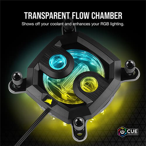 CORSAIR Hydro X Series XC9 RGB CPU Water Block (2066/sTRX4) – Black