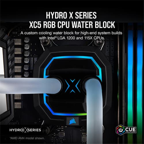CORSAIR Hydro X Series XC5 RGB CPU Water Block (1200) - Black