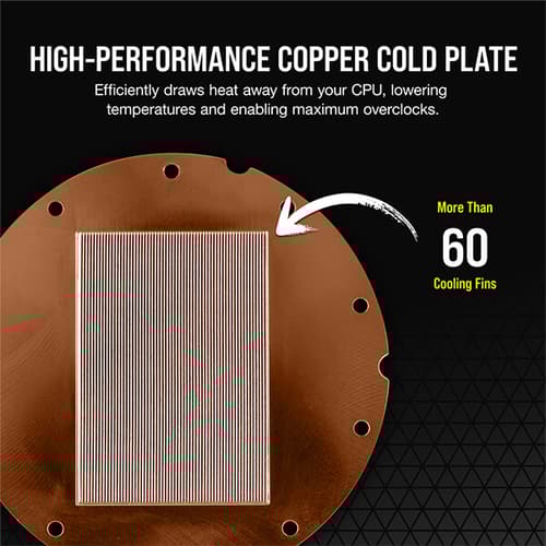 CORSAIR Hydro X Series XC5 RGB CPU Water Block (AM4) – Black
