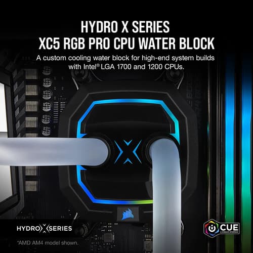 CORSAIR Hydro X Series XC5 RGB PRO CPU Water Block (1700/1200) - Black