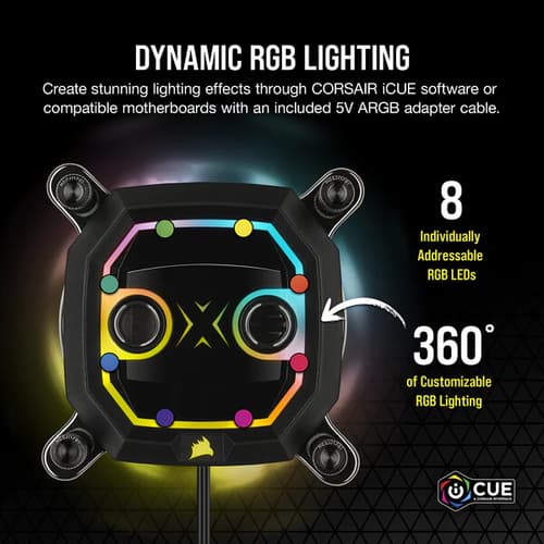 CORSAIR Hydro X Series XC5 RGB PRO CPU Water Block (1700/1200) - Black