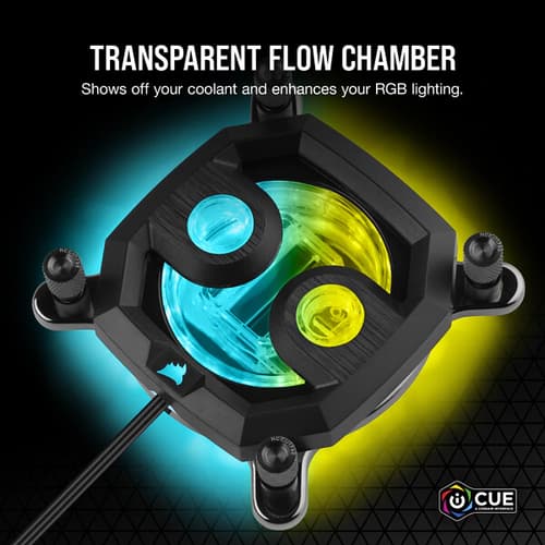 CORSAIR Hydro X Series XC7 RGB PRO CPU Water Block (1700/1200/AM5/AM4) - Black