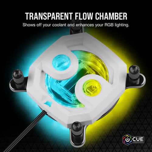 CORSAIR Hydro X Series XC7 RGB PRO CPU Water Block (1700/1200/AM5/AM4) - White