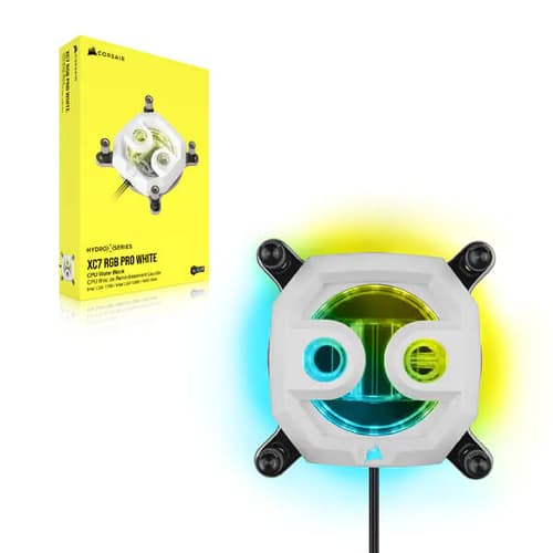 CORSAIR Hydro X Series XC7 RGB PRO CPU Water Block (1700/1200/AM5/AM4) - White