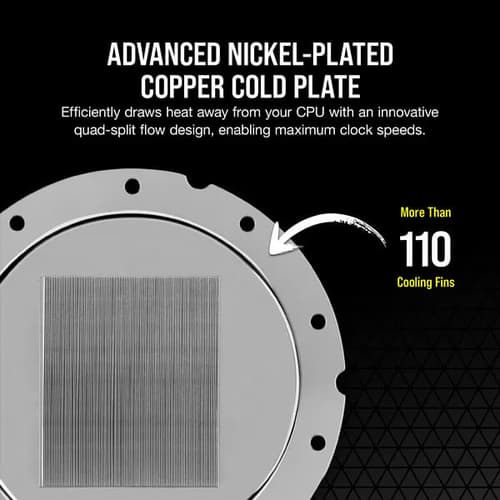 CORSAIR Hydro X Series XC7 RGB PRO CPU Water Block (1700/1200/AM5/AM4) - Silver
