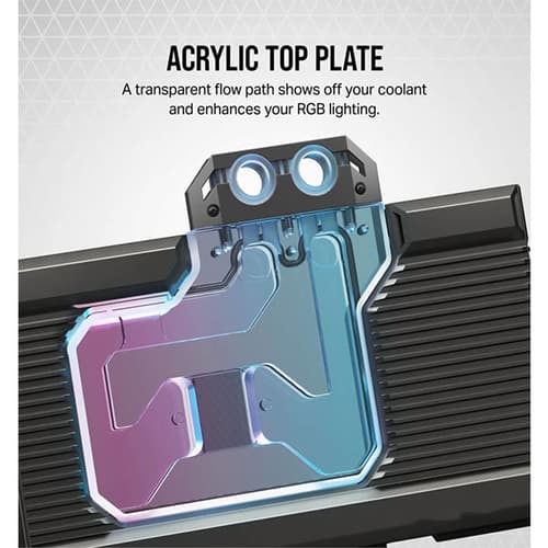 CORSAIR Hydro X Series XG7 RGB 40-SERIES GPU Water Block (ASUS ROG STRIX and TUF RTX 4080)