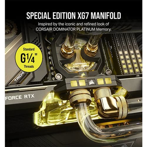 CORSAIR Hydro X Series XG7 RGB 40-SERIES GPU Water Block (ASUS ROG STRIX and TUF RTX 4080)