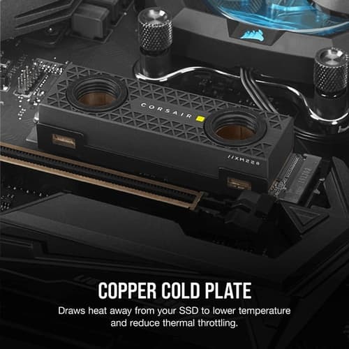 CORSAIR Hydro X Series XM2 M.2 SSD Water Block (2280) - Black