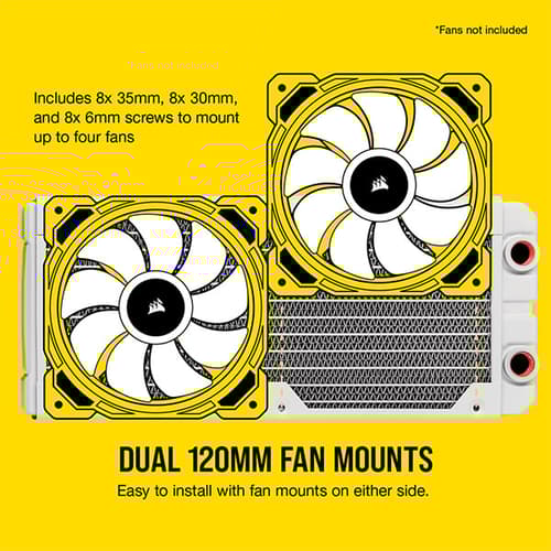 CORSAIR Hydro X Series XR5 240mm White Water Cooling Radiator
