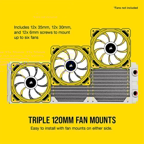 CORSAIR Hydro X Series XR5 360mm Water Cooling Radiator (White)