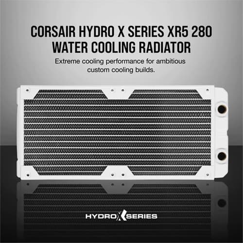 CORSAIR Hydro X Series XR5 280mm White Water Cooling Radiator