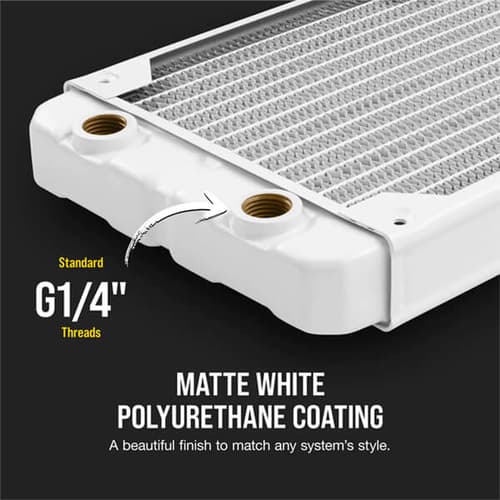 CORSAIR Hydro X Series XR5 280mm White Water Cooling Radiator