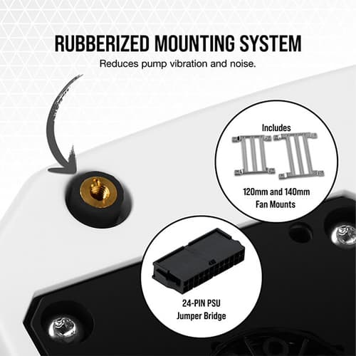 Corsair Hydro X Series XD3 RGB Pump/Reservoir Combo - White