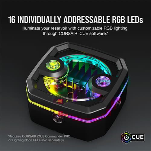 Corsair Hydro X Series XD3 RGB Pump/Reservoir Combo - Black