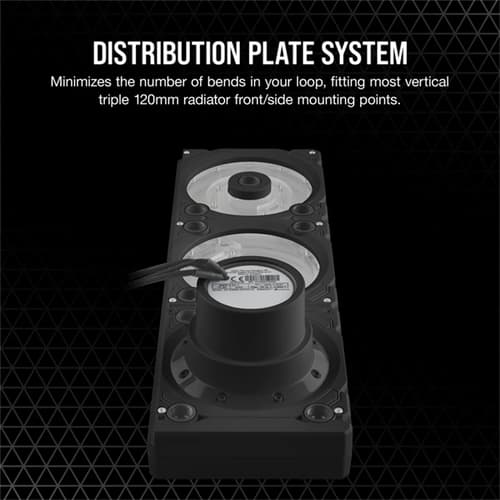 Corsair Hydro X XD7 RGB D5 Distro Plate (Black)