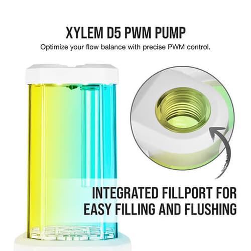 Corsair Hydro X XD5 RGB D5 Pump/Reservoir Combo - White