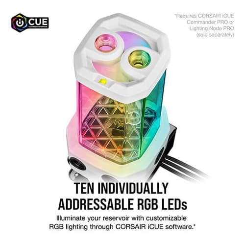 Corsair Hydro X XD5 RGB D5 Pump/Reservoir Combo - White