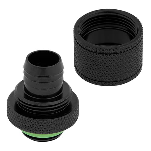 Corsair Hydro X Series XF Softline 10/13mm Compression ID/OD Fittings Four Pack (Black)