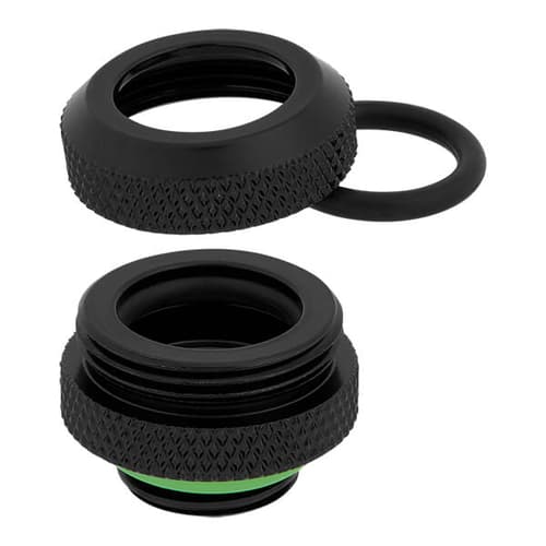 Corsair Hydro X Series XF Hardline 12mm OD Fitting Four Pack (Black)