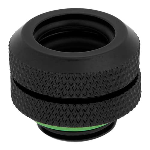 Corsair Hydro X Series XF Hardline 12mm OD Fitting Four Pack (Black)