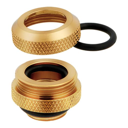Corsair Hydro X Series XF Hardline 12mm OD Fitting Four Pack (Gold)