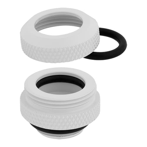 Corsair Hydro X Series XF Hardline 12mm OD Fitting Four Pack (White)