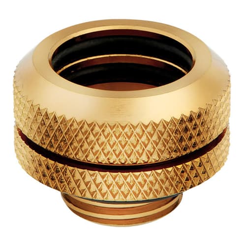 Corsair Hydro X Series XF Hardline 14mm OD Fitting Four Pack (Gold)