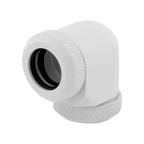 Corsair Hydro X Series XF Hardline 90° 12mm OD Fitting Twin Pack (White)