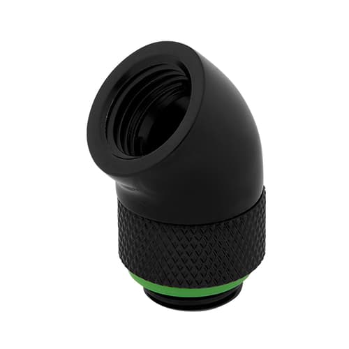 Corsair Hydro X Series XF Hardline 45° Rotary Adapter Twin Pack (Black)